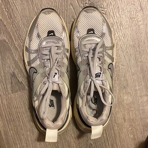 Nike Cream and Gray Athletic Shoes